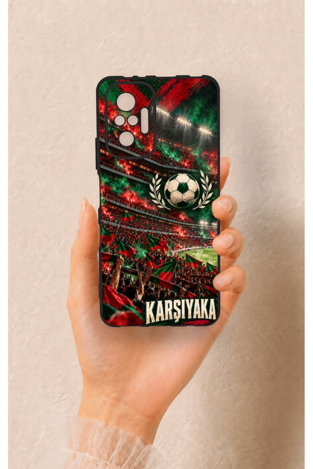 Redmi Note 10 Pro Compatible, Karşıyaka-Themed Patterned Silicone Case.
