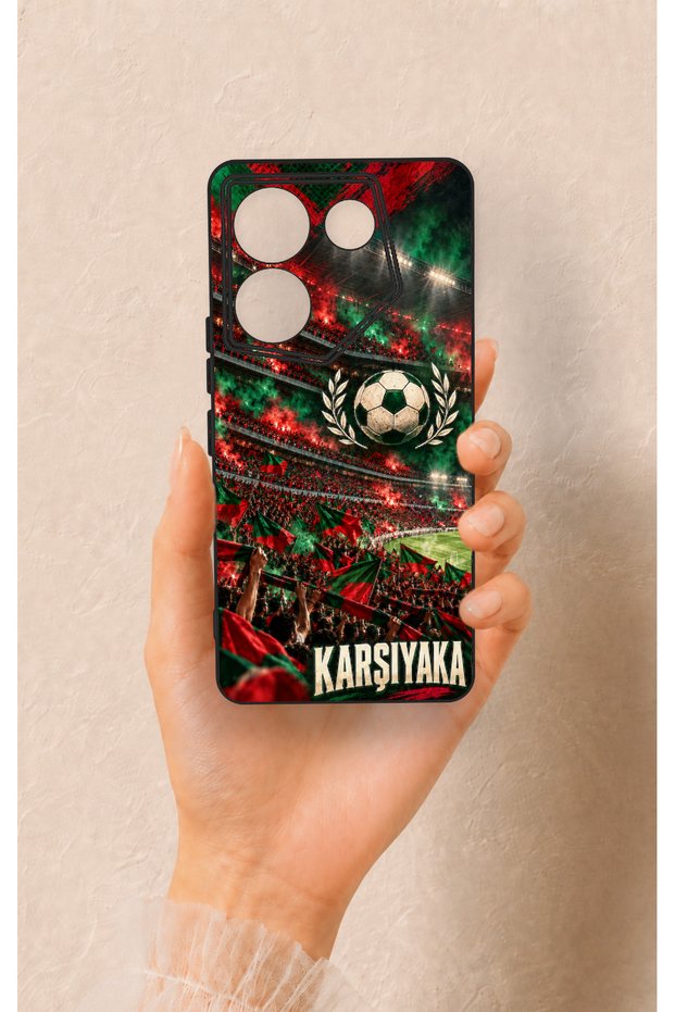 Tecno Caman 20 Pro 5g Compatible Silicone Case with a Karşıyaka-Themed Design.
