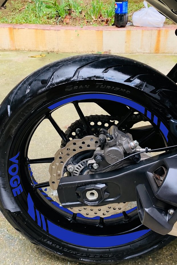 Wheel rim sticker set for voge motorcycle group (front and rear, sufficient quantity)