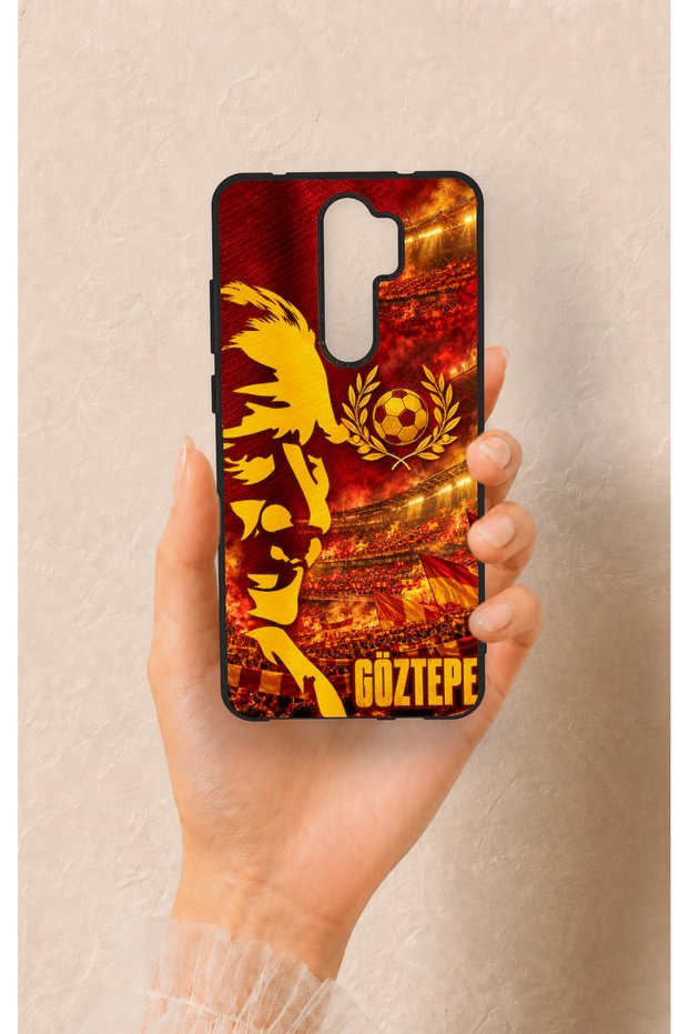 Redmi Note 8 Pro Compatible Silicone Case with a Göztepe-Themed Pattern.