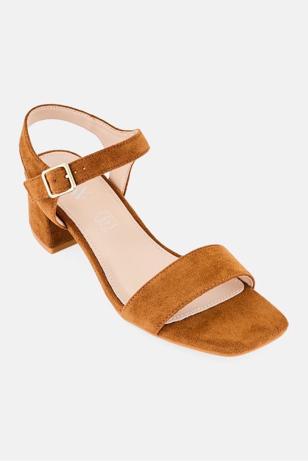 Women Laurie Adjustable Buckle Closure Sandals, Brown