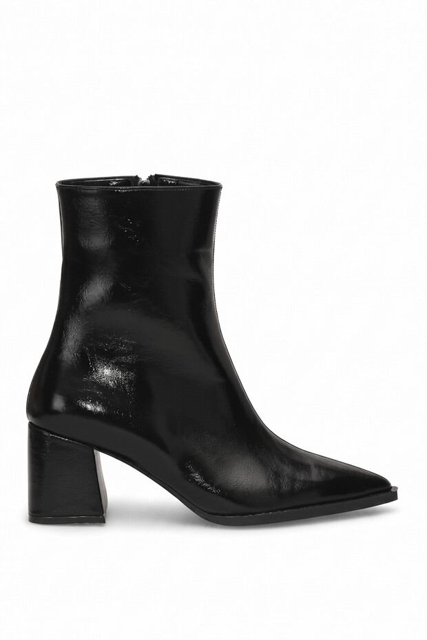 Elit Mst917R Women's Fur-Lined Heeled Boots, Black.