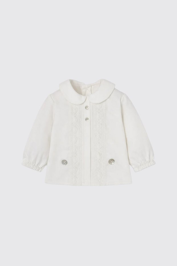 Paz Rodriguez Newborn Cream Shirt