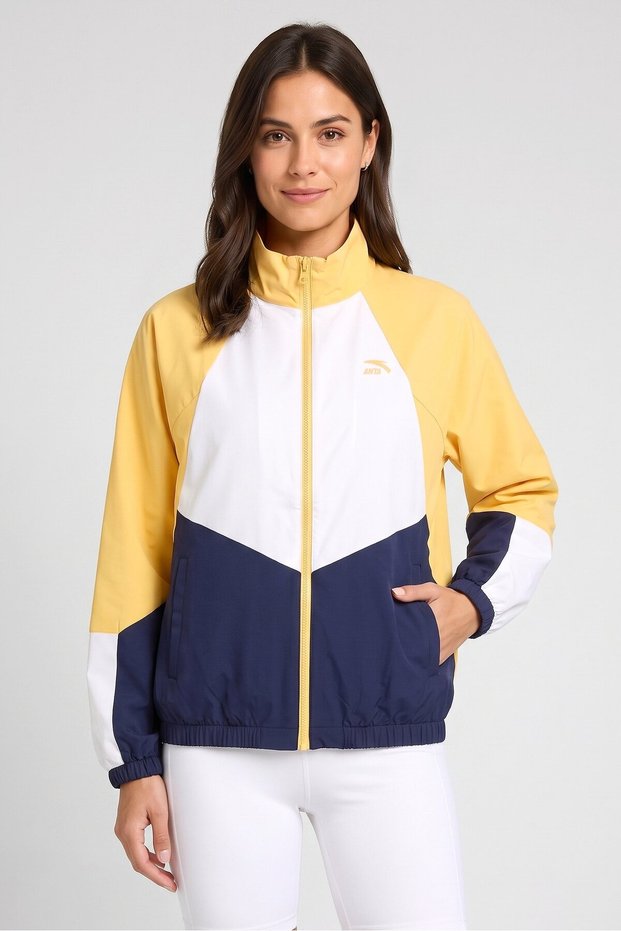 Women Sportswear Fit Long Sleeve Outdoor Jacket, Multicolor