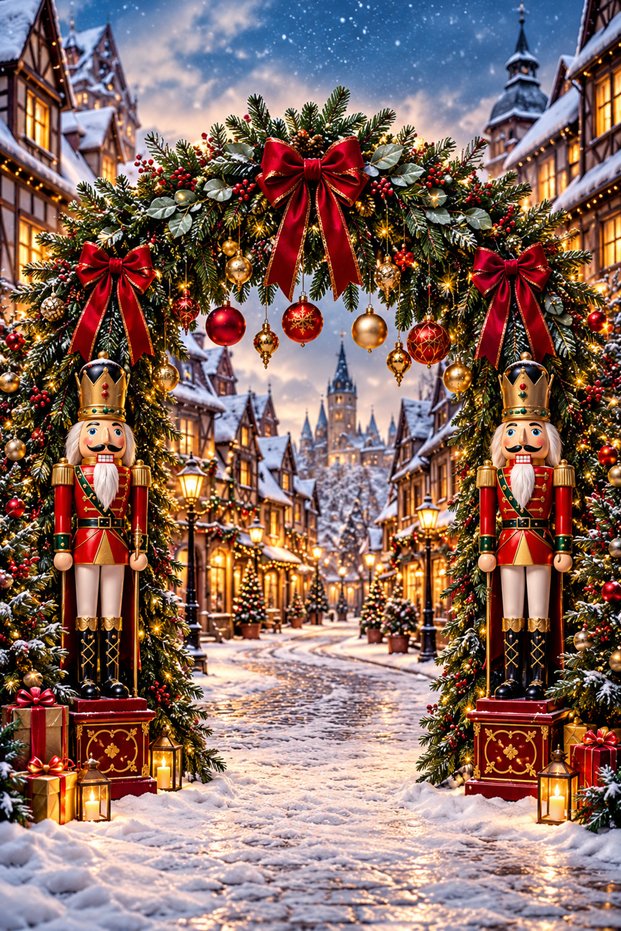 Christmas Themed, Welcome New Year, Happy New Year, Photo Shoot, Celebration, School Event Fabric Backdrop