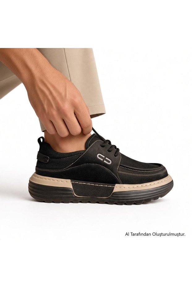 26K518 Men's Genuine Nubuck Leather Anatomical and Ultra-Comfort Sole Daily Premium Casual Shoes.