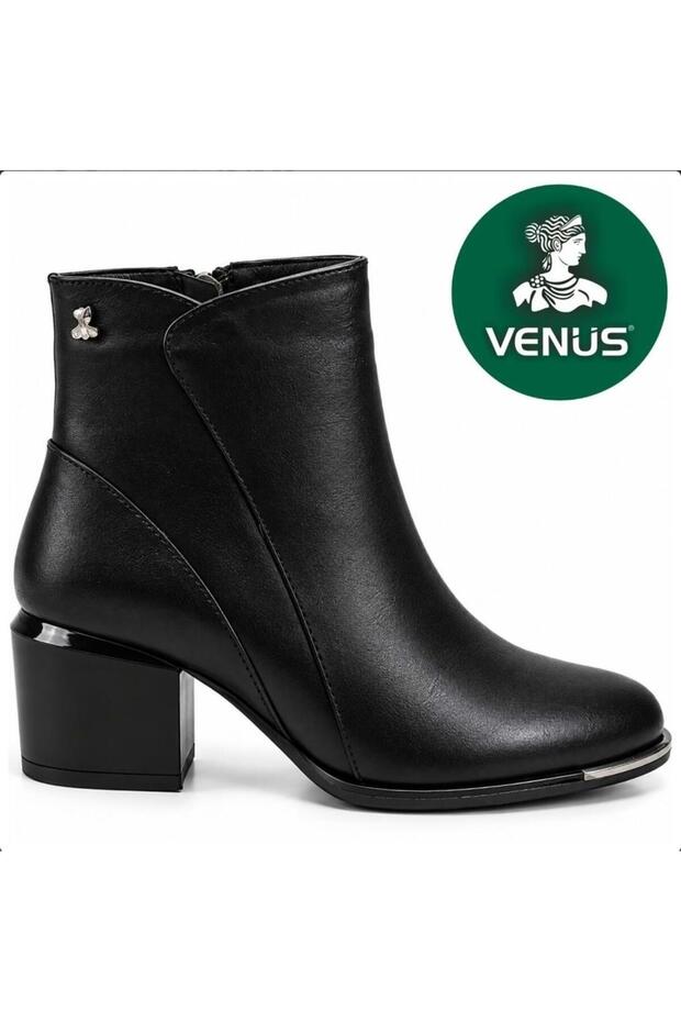 2405424K Genuine Leather Women's Heeled Classic Boots