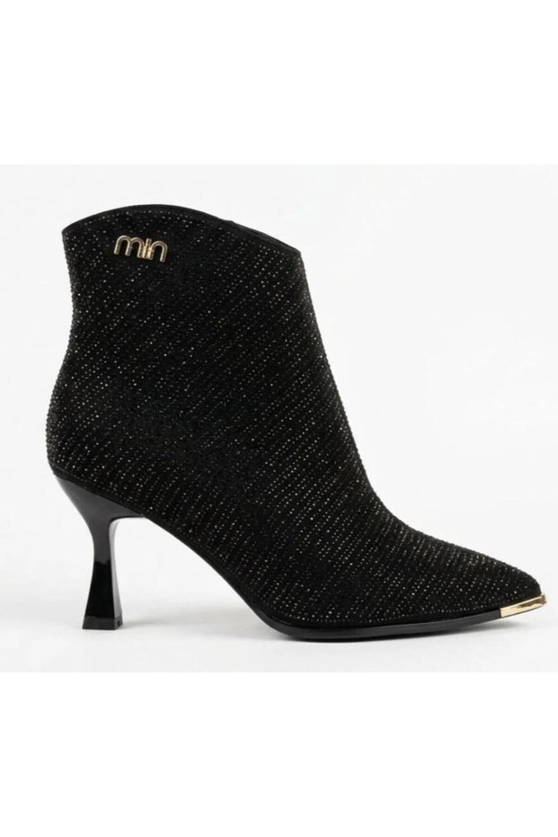 26K416-1 Premium Embellished Heel Classic Women's Boots