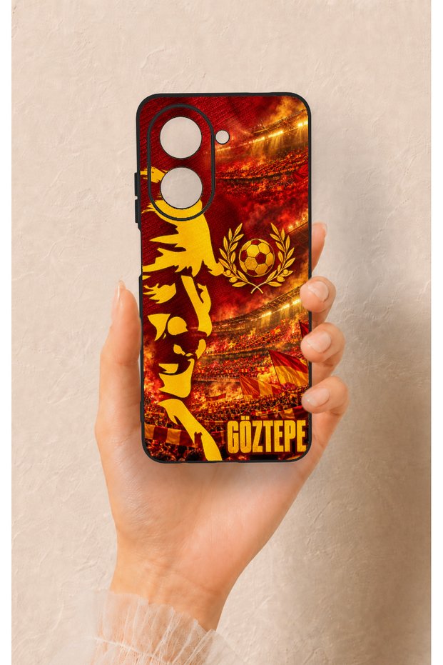 Redmi A5 Compatible Silicone Case with a Göztepe-Themed Pattern.