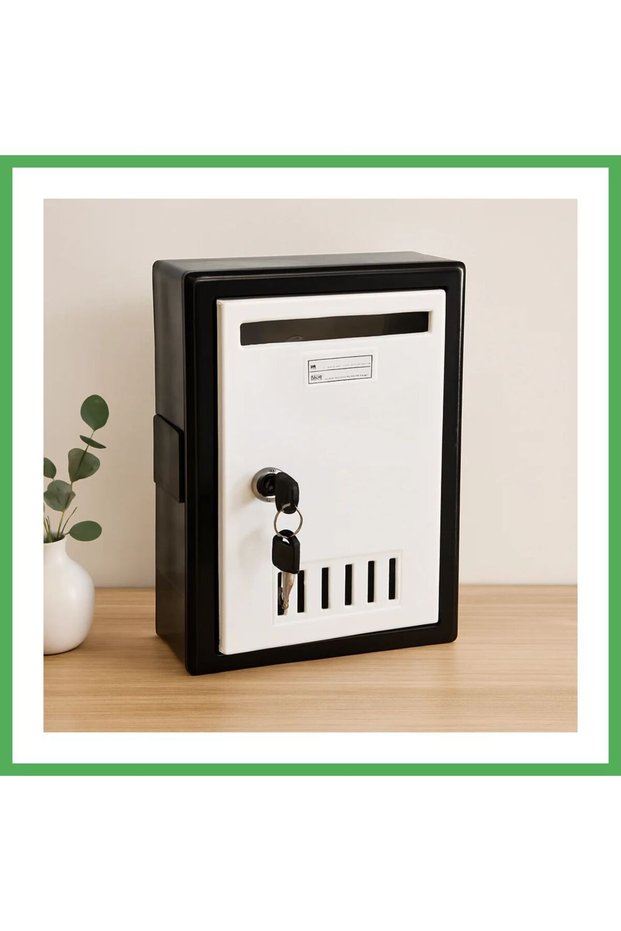 Black Plastic Mailbox BEZOSS