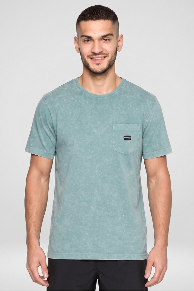 Men Sportswear Fit Short Sleeve Outdoor T-shirt, Green