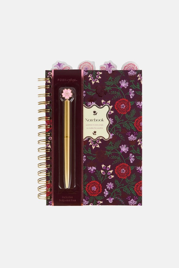 4 Tabs Spiral Bound Notebook, Multicolor