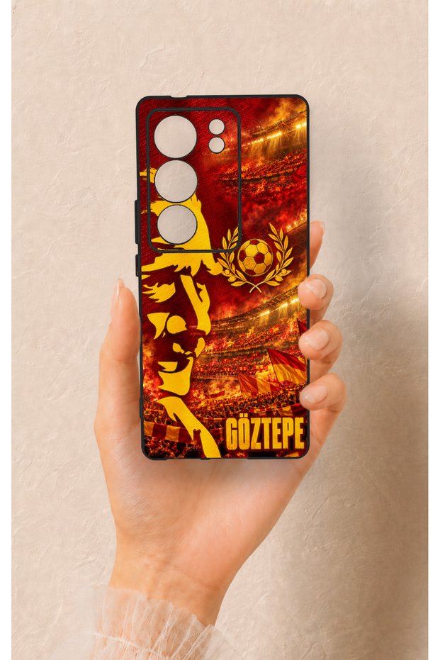 Vivo V29 Compatible Silicone Case with Göztepe-Themed Design.