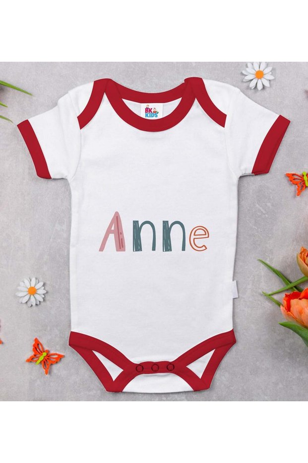BK Kids Mom-Designed Red Baby Bodysuit-1