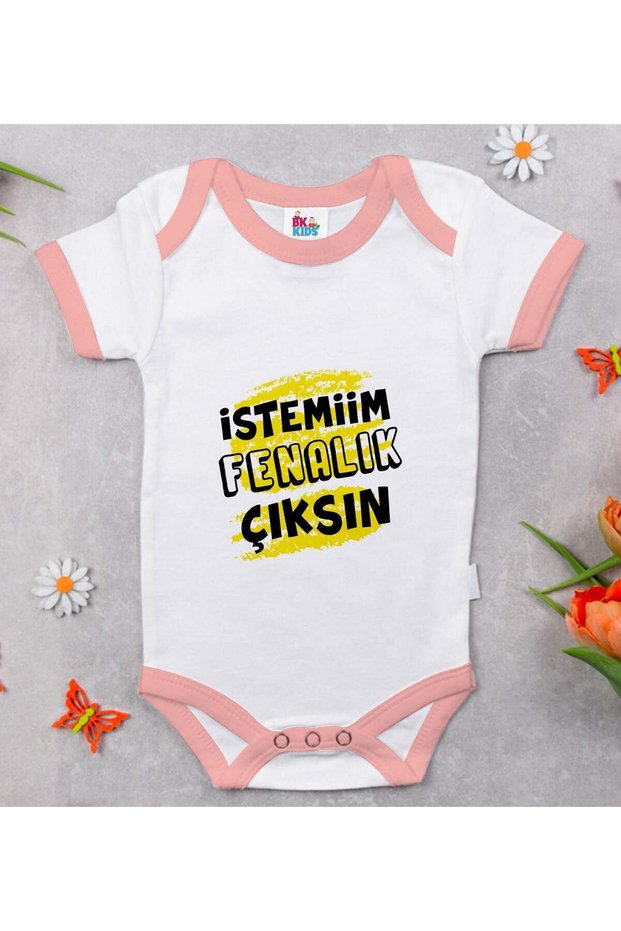 BK Kids "I Want It, Let the Fun Begin" Printed Pink Baby Bodysuit-1, 12–18 months