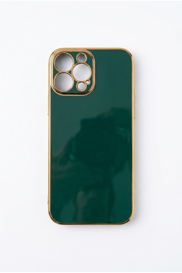 Iphone 13 pro max green shiny case model