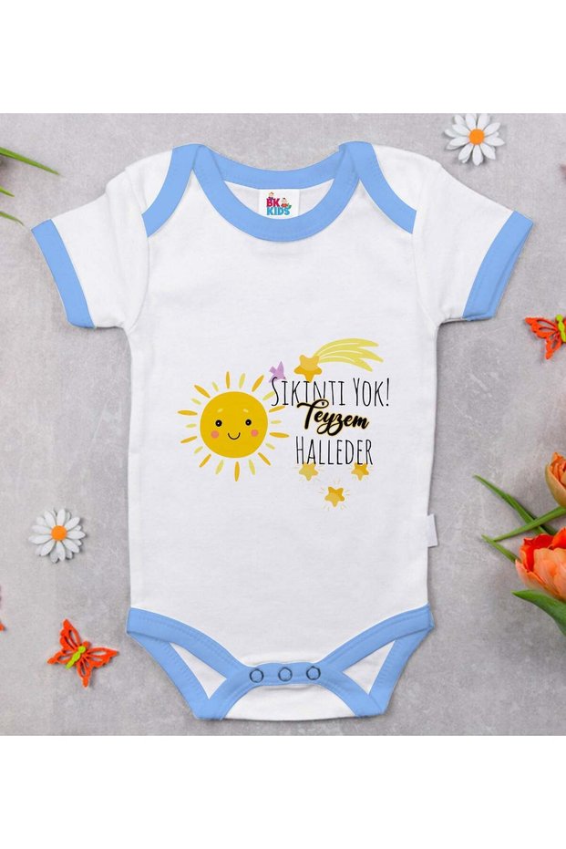 Bk Kids No Worries, Auntie Will Take Care of It – Designed Blue Baby Bodysuit – 1, 12-18 Months.