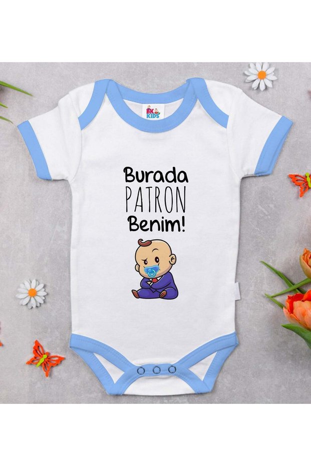 "I'm the Boss" Blue Baby Bodysuit - 1 (12–18 months)