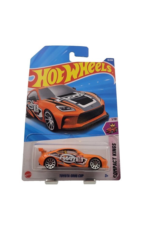 Toyota GR86 Cup Orange HW Compact Kings 1:64 Metal Model Car 79/250 Long Card