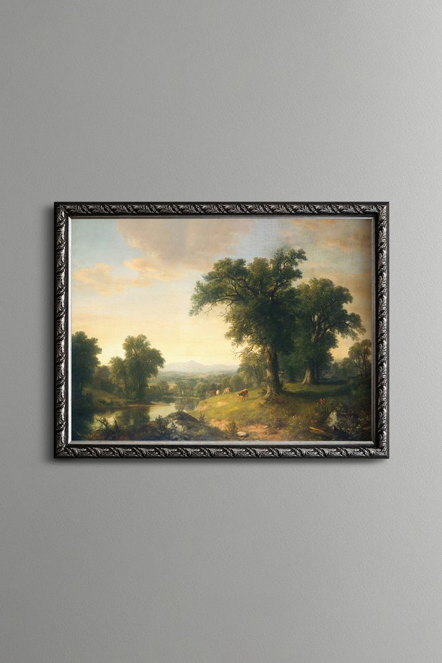 Countryside Scenery - Vintage Patterned Painting - Fine Model