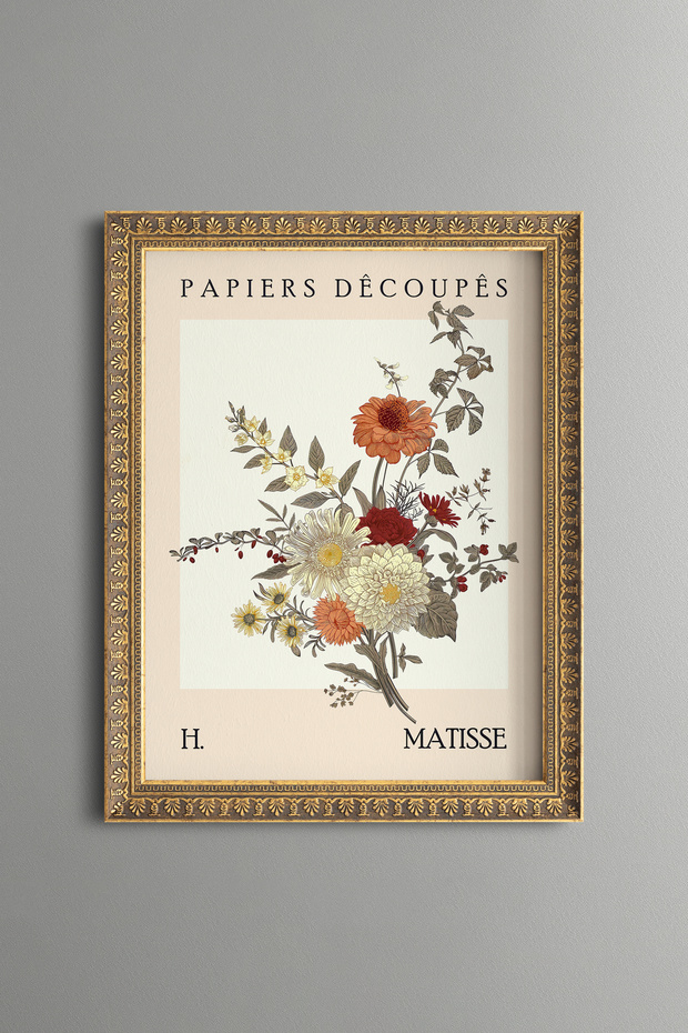 Colorful Flower Bouquet - Vintage Patterned Painting - Fine Model