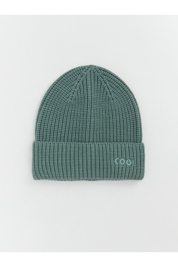 Peak New Season Green Knit Beanie for Boys