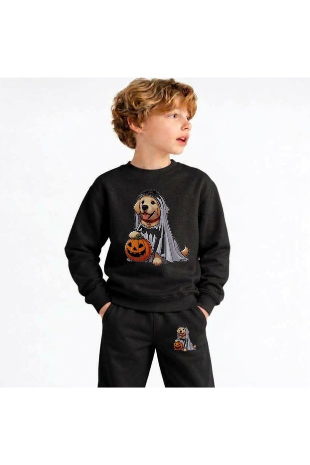 Team Sweatshirt Ghost-Labradorprinted Girls Boys Children's Crew Neck