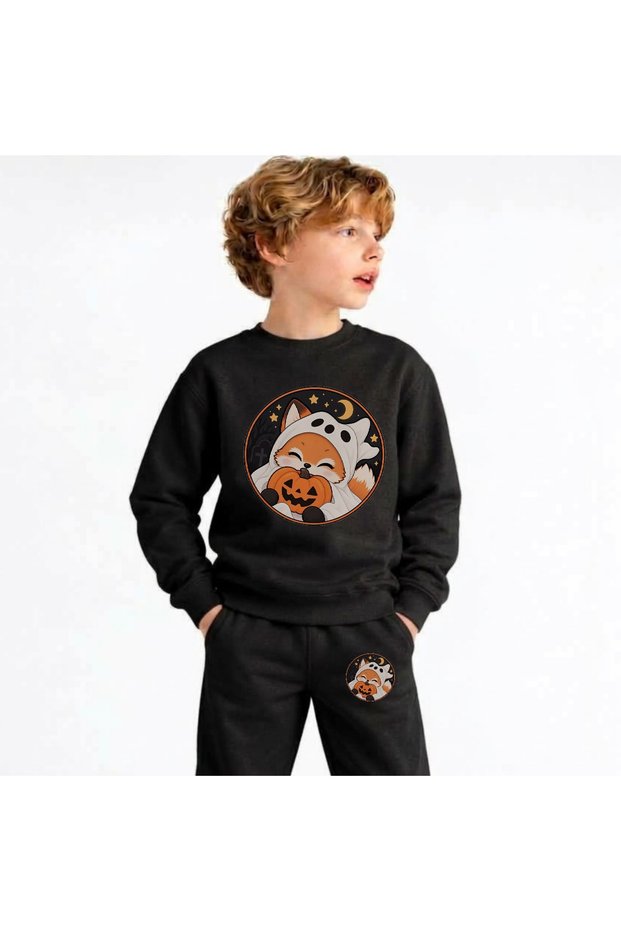 Team Sweatshirt Cadi-Fox Printed Girls Boys Children's Crew Neck