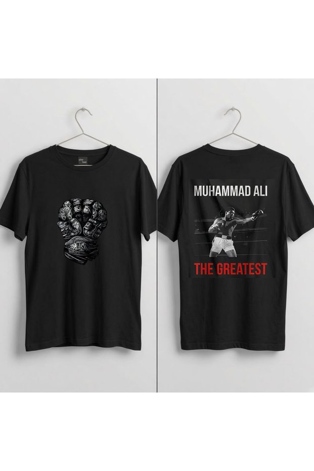 Muhammad Ali V2 Printed 100% Cotton Crew Neck T-Shirt