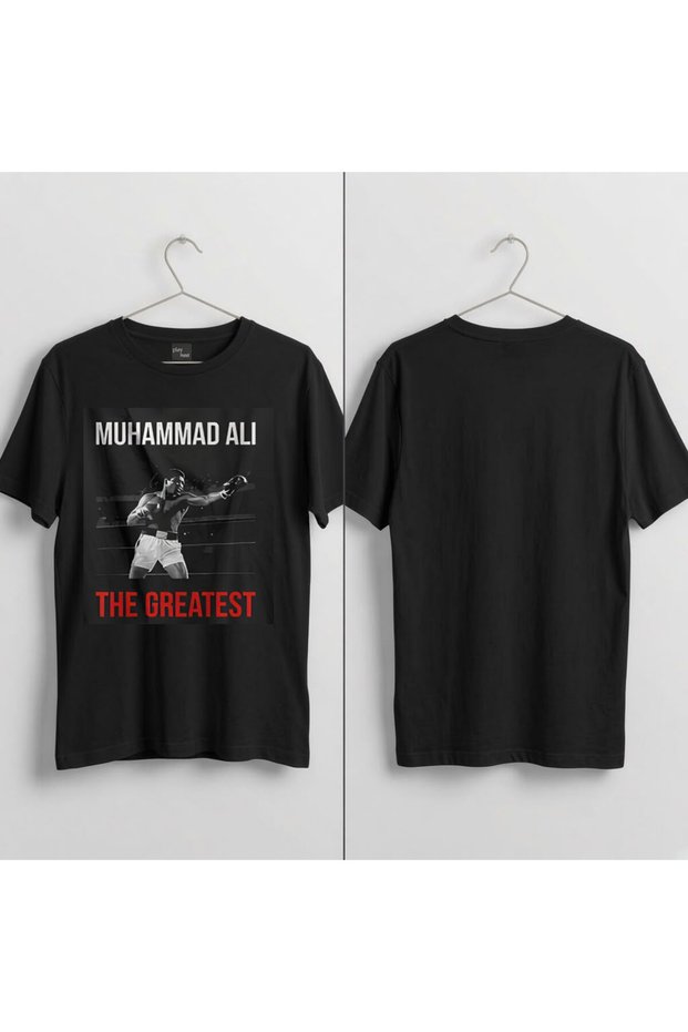 Muhammad Ali V1 Printed 100% Cotton Crew Neck T-Shirt