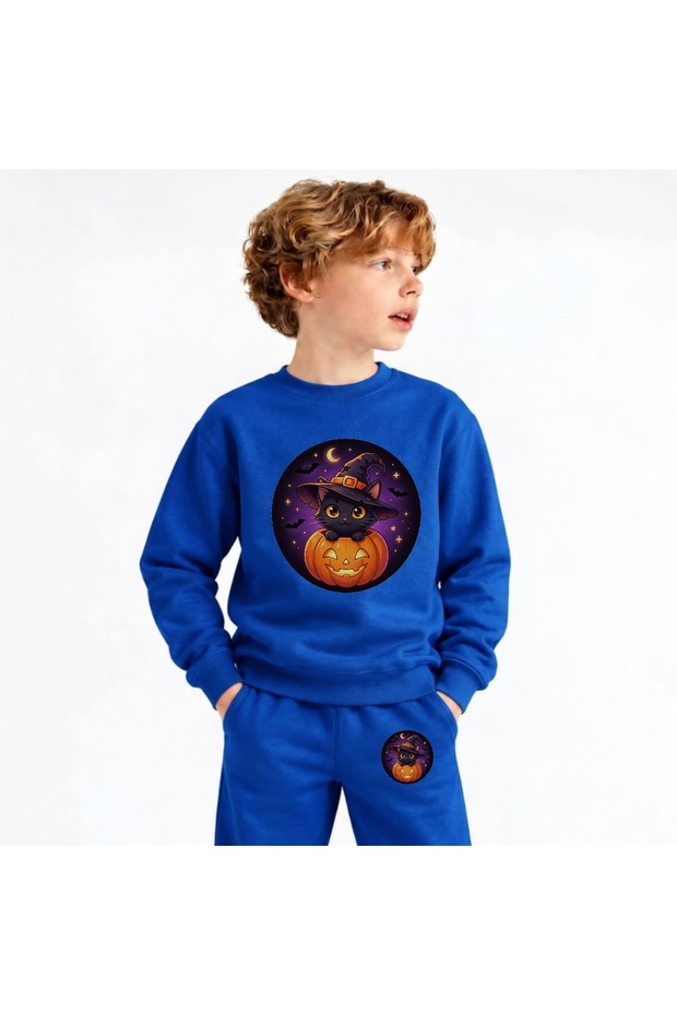 Team Sweatshirt Cadi-Kedi Printed Girls Boys Children's Crew Neck