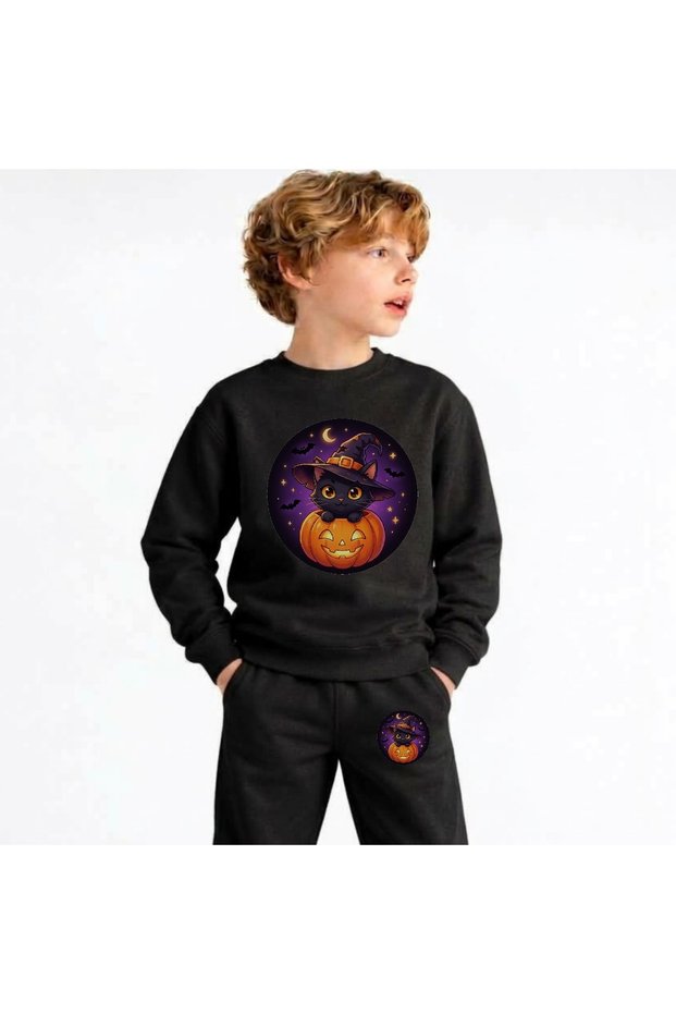 Team Sweatshirt Cadi-Kedi Printed Girls Boys Children's Crew Neck