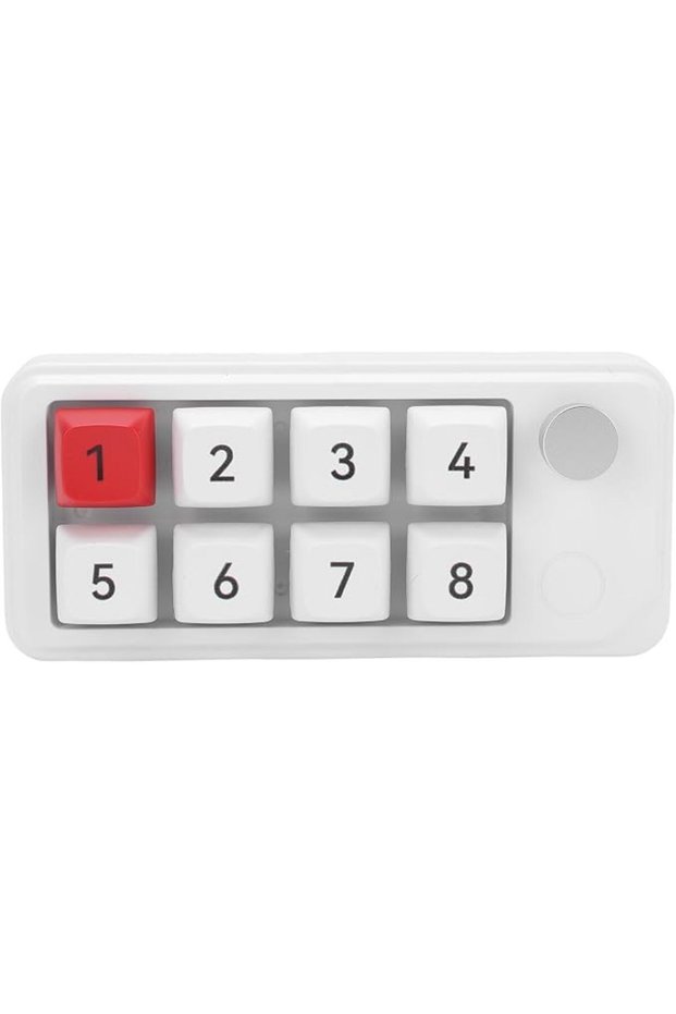 Wired USB C Numeric Keypad, 8 Programmable Keys Macro Mechanical