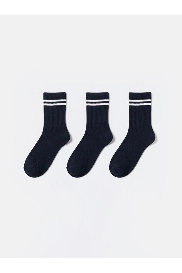 3-Pack Striped Boys' Socks (W6)