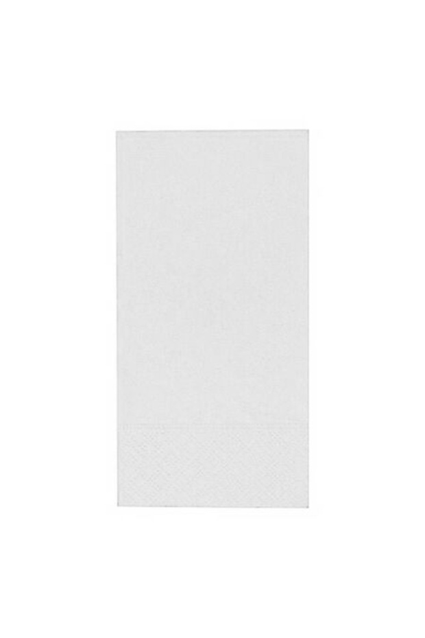 Plain Patterned Waiter Folding White Paper Napkin 33X33