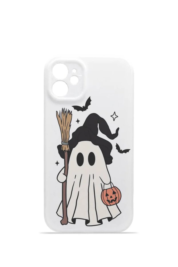 iPhone 11 Vorian Mika Camera Protective Case, Tiny Witch Ghost Design.