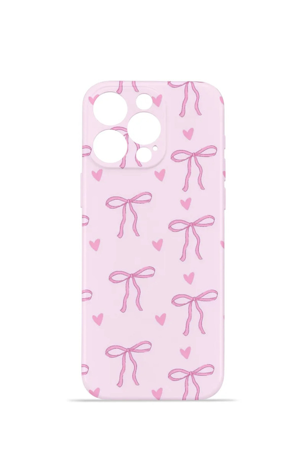 iPhone 12 Pro Max Vorian Camera Protective Case with Candy Pink Ribbons.