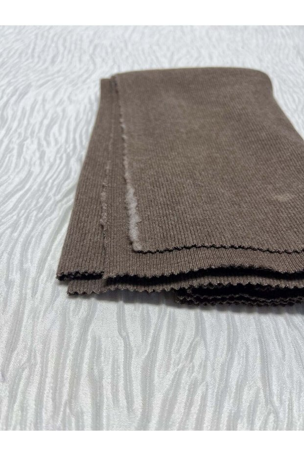 Lightly Brushed Badilik Fleece Fabric, Piece 45X130 cm - Brown.