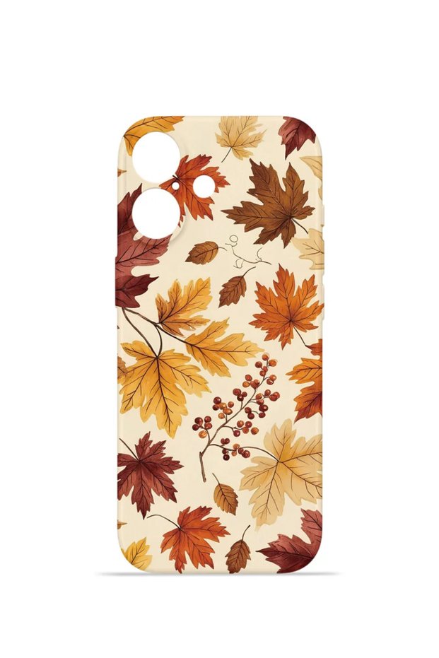 iPhone 16 Vorian Mika Camera Protective Case, Autumn Leaves Design.