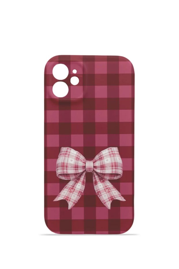 iPhone 12 Vorian Mika Camera Protective Case with Cherry Bowknot