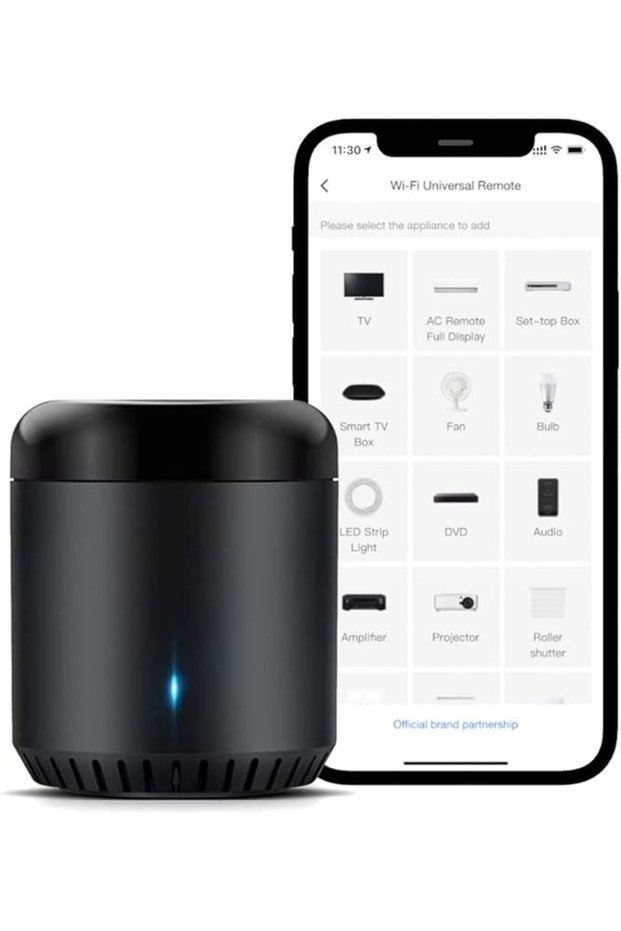 وحدة تحكم ذكية للمنزل تعمل بتقنية الواي فاي، طراز RM Mini 3، مع خاصية التعلم التلقائي للأشعة تحت الحمراء، جهاز تحكم عن بعد عالمي متوافق مع
