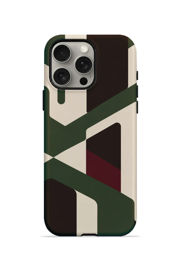 iPhone 15 Pro Vorian Dual-Layer Olive Passage Case