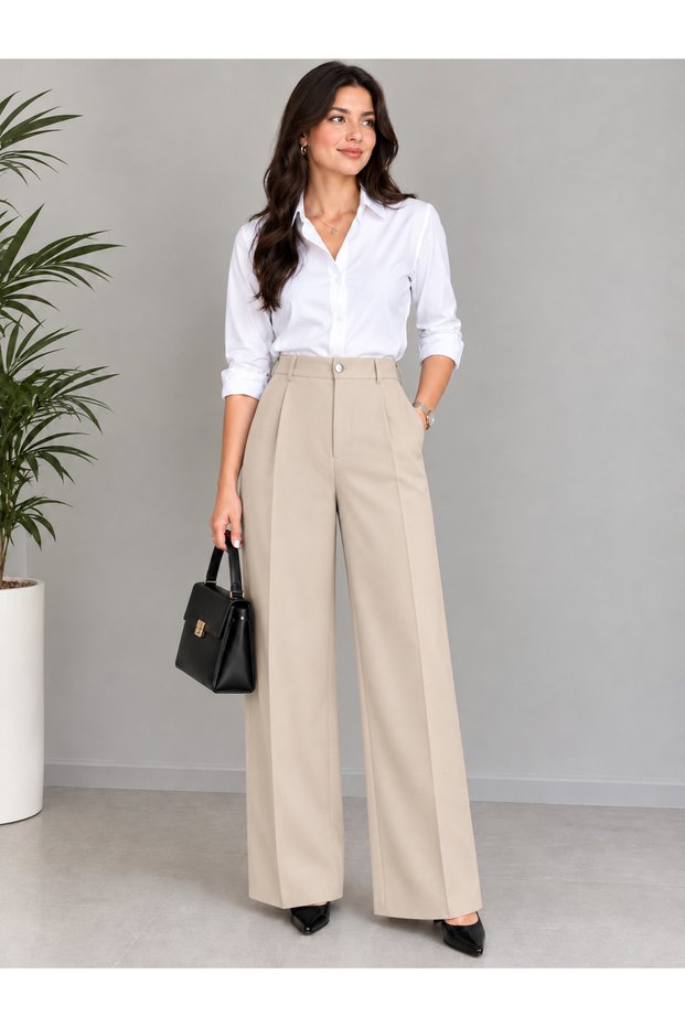 Almada Moda Palazzo Comfortable Fit Pants