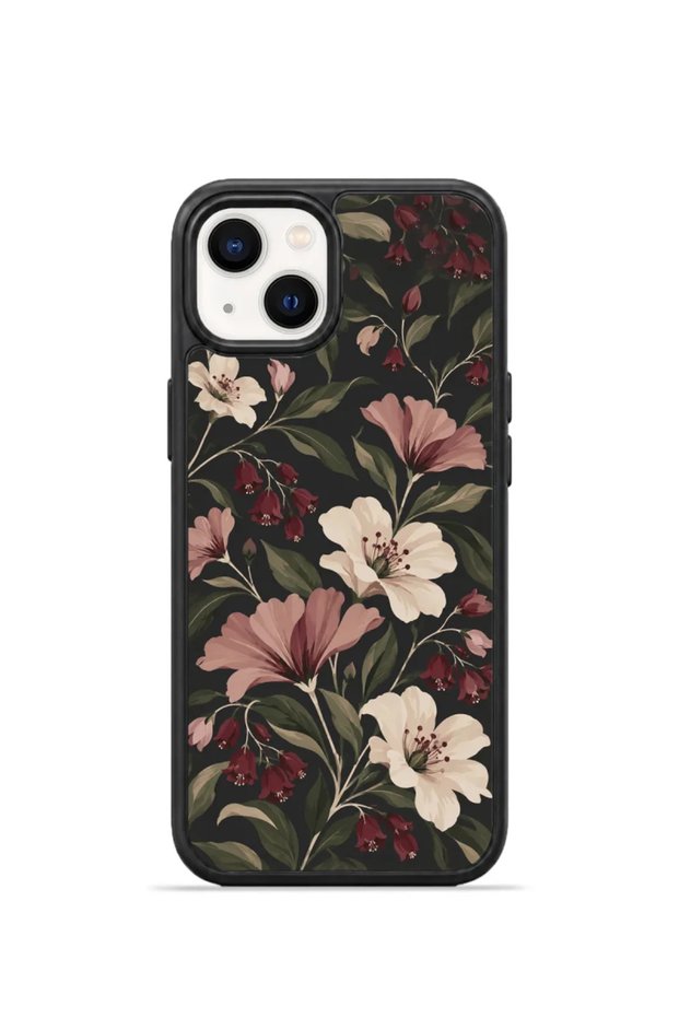 iPhone 15 Vorian Black Hole Case, Midnight Blooms.