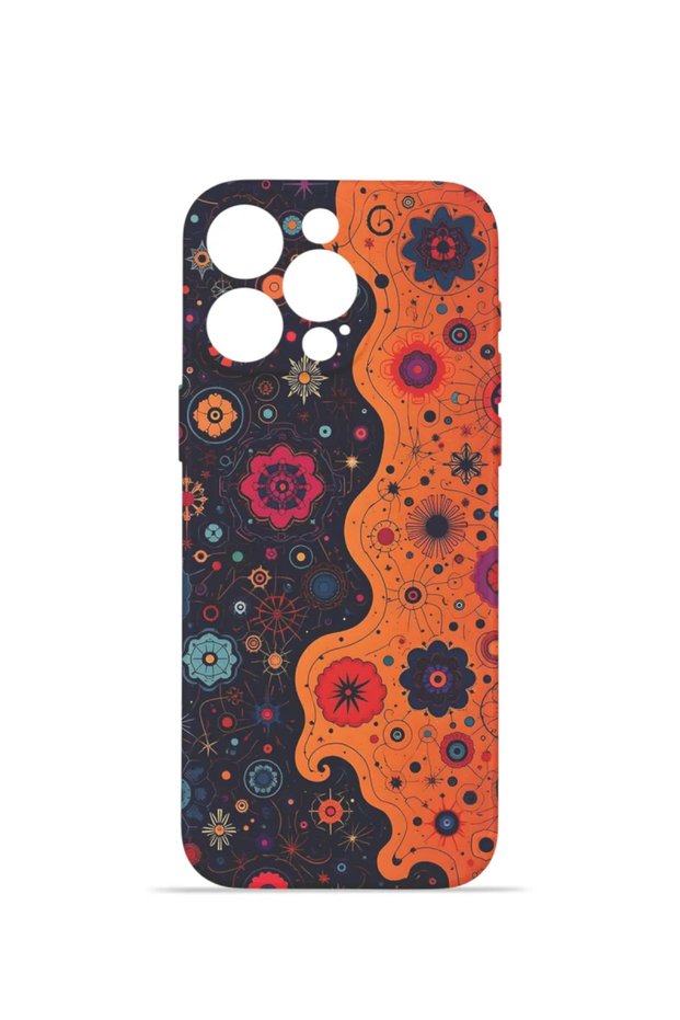 iPhone 15 Pro Max Vorian Camera Protective Case, Midnight Floral Design.