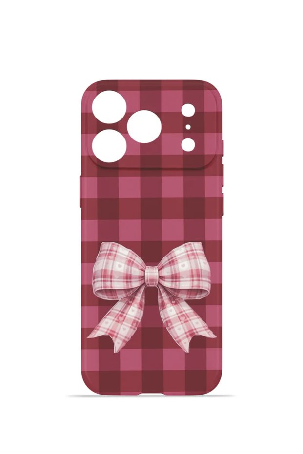iPhone 18 Pro Max Vorian Camera Protective Case with Cherry and Bowknot Design.