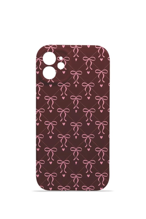 iPhone 11 Vorian Camera Protective Case with Burgundy Bow Detail.