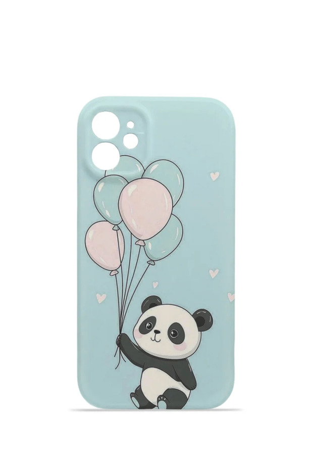 iPhone 11 Vorian Mika Camera Protective Case with Bubble Panda Design.