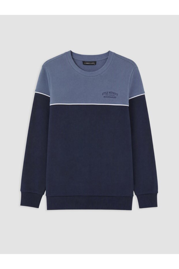Rmz Gi̇yi̇m Farkiyla Zero Roba Collar Men's Thick Sweatshirt