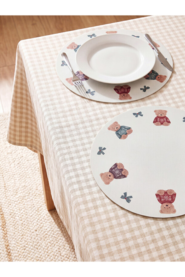 Rmz Clothing Difference: Cute Teddy Bear Printed American Dinnerware Set, 38 Cm.
